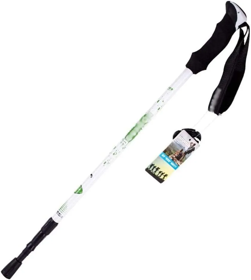 Ultralight Aluminum-Lightweight Telescopic Hiking Poles,Aluminum Alloy Inner Lock Ultra Light Short Telescopic Folding Straight Handle