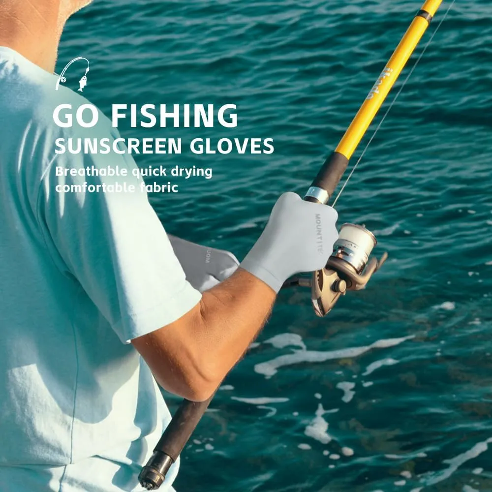 Unisex UV Protective Fingerless Gloves UPF 50  Summer Sun Glove for Outdoor Fishing Cycling Hiking Driving Kayaking
