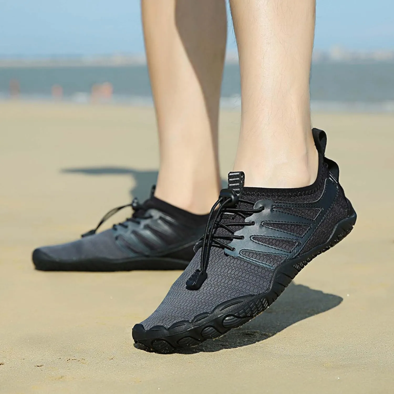 Unisex Walking Shoes Non-Slip Soft Bottom Fitness Dance Training Shoes Lightweight Barefoot Shoes Breathable Bicycle Shoes Outdoor Beach Swimming Water Shoes