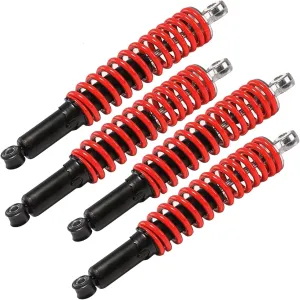Universal Front Shock Absorber, 350mm/13.77inch 500LBS Suspension Spring Shocks for Electric Bike, Mini Motorcycle, Dirt Bike, ATV, Go Kart (4 pcs)