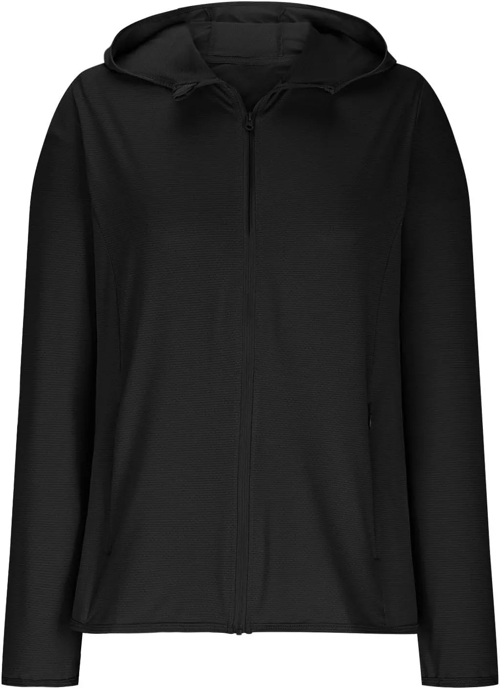 UPF 50 Long Sleeve Women Full Zipper Jacket Lightweight Summer Athletic Sports Jackets Outerwear Sun Protection Tees