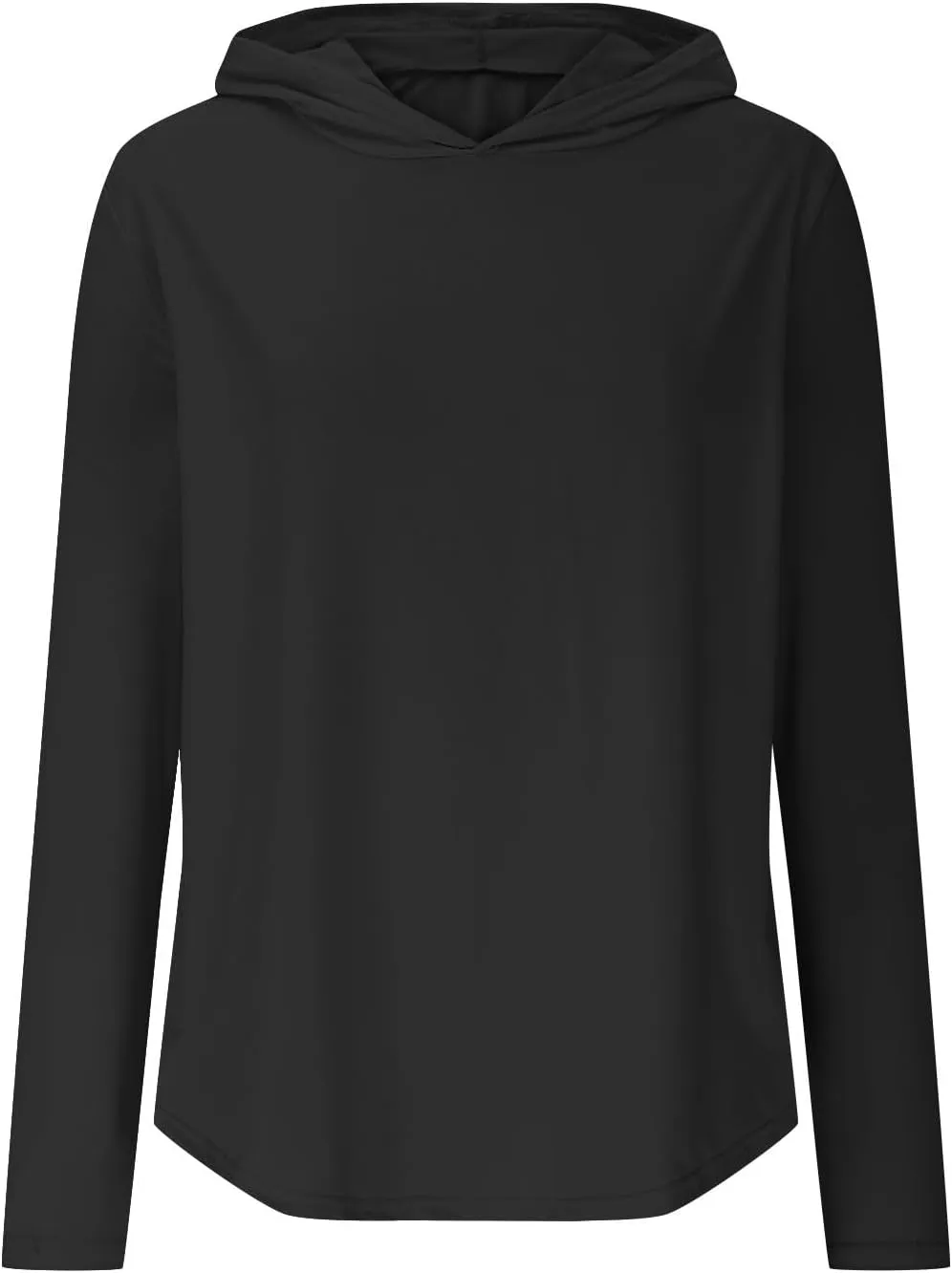 UPF 50  Women's Sun Shirt UV Protection Hoodie Lightweight Breathable Long Sleeve Outdoor Rash Guard Hooded T-Shirt
