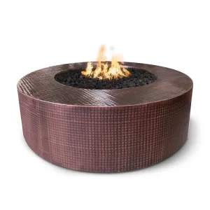 Upland Fire Pit - Hammered Copper | 60" w x 24" h