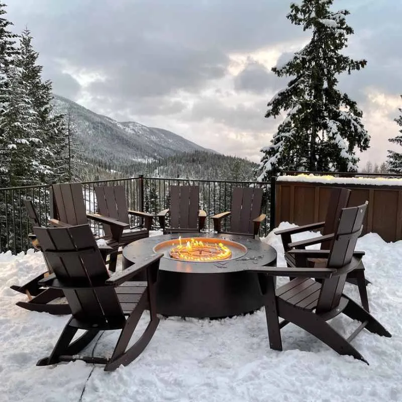 Upland Fire Pit - Powder Coated Metal | 48" w x 24" h