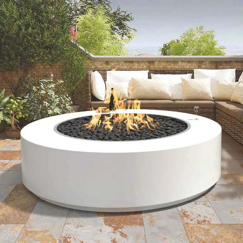 Upland Fire Pit - Powder Coated Metal | 48" w x 24" h