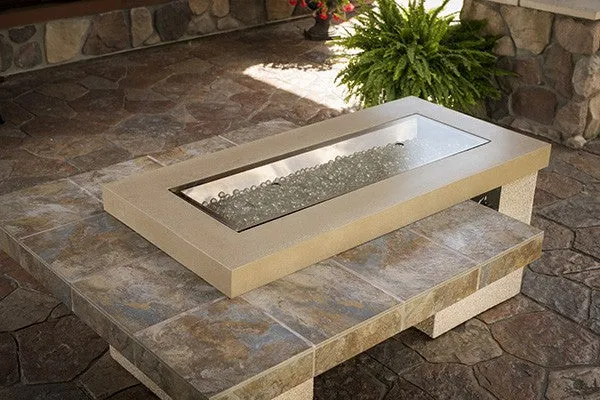 Uptown Fire Table 1242 - Black Granite Tile Top