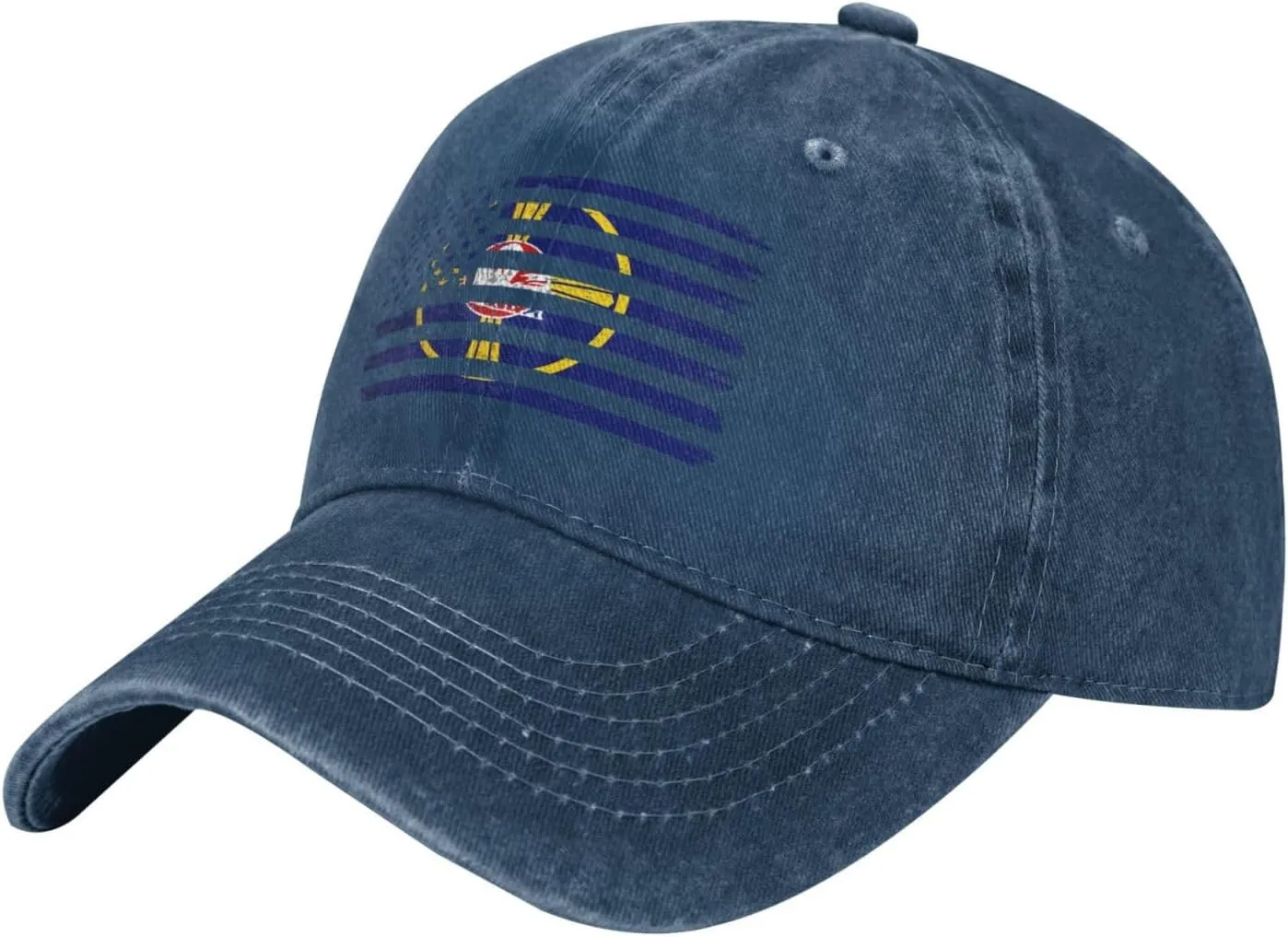 US and Flag of Omaha, Nebraska Baseball Cap for Men Women Adjustable Vintage Washed Cotton Dad Hat