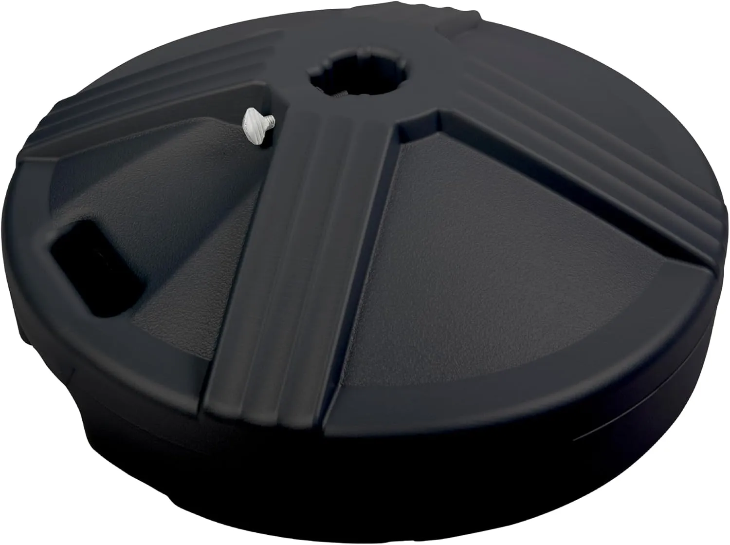 US Weight Durable Fillable Umbrella Base for Patio Table - 50 Pound Capacity Heavy Duty Adjustable Stand for Outdoor Umbrellas - Made in The USA