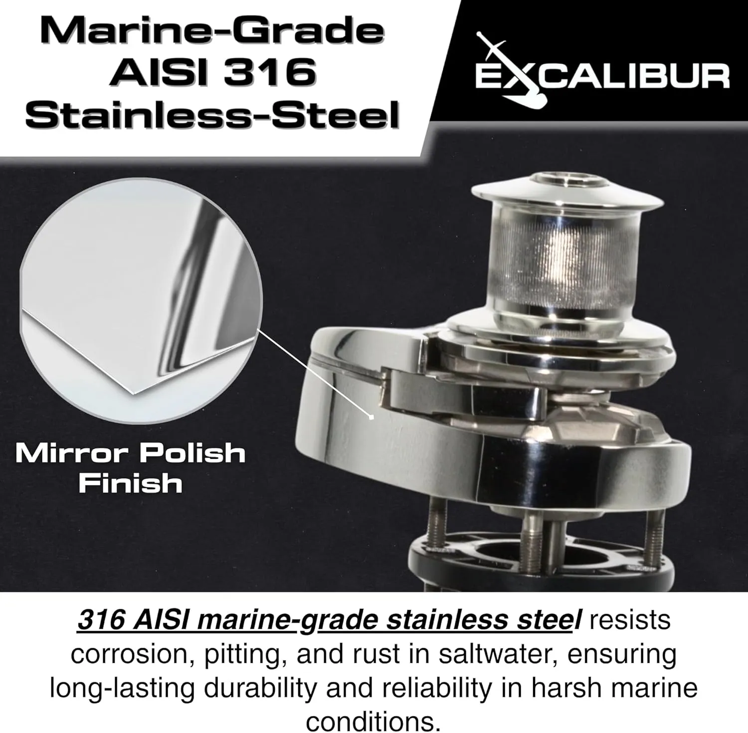 Vertical or Horizontal Windlass Anchor Systems - 600W-900W, 12V DC, 992-1452 lbs Pulling Power, 316 Stainless Steel Housing, Chain 1/4 Inch HT G4 and Rope 1/2 Inch, for Boats Up to 40 FT