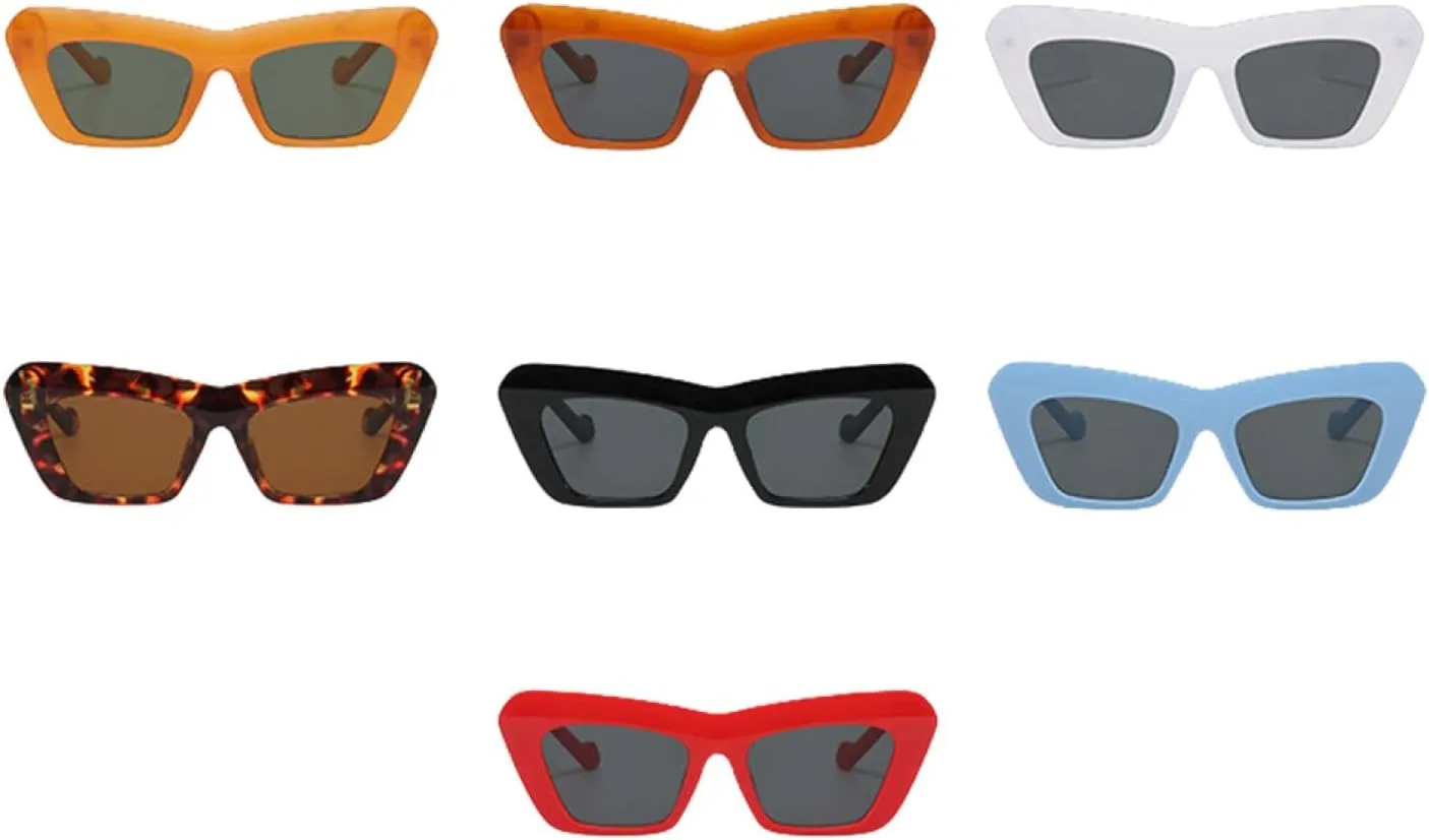 Vintage Sunglasses Women Men Cat Eye Thick Frame Sun Glasses Eye Glasses Fashion Female Retro Travel Sunglasses Uv400