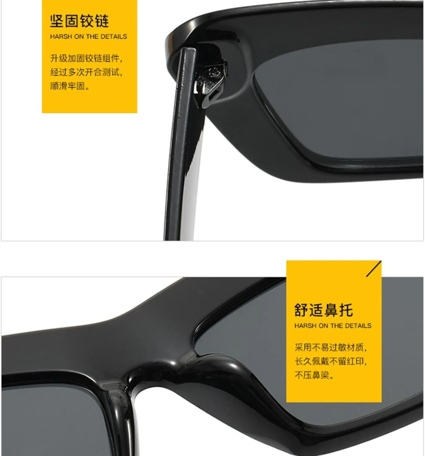 Vintage Sunglasses Women Men Cat Eye Thick Frame Sun Glasses Eye Glasses Fashion Female Retro Travel Sunglasses Uv400
