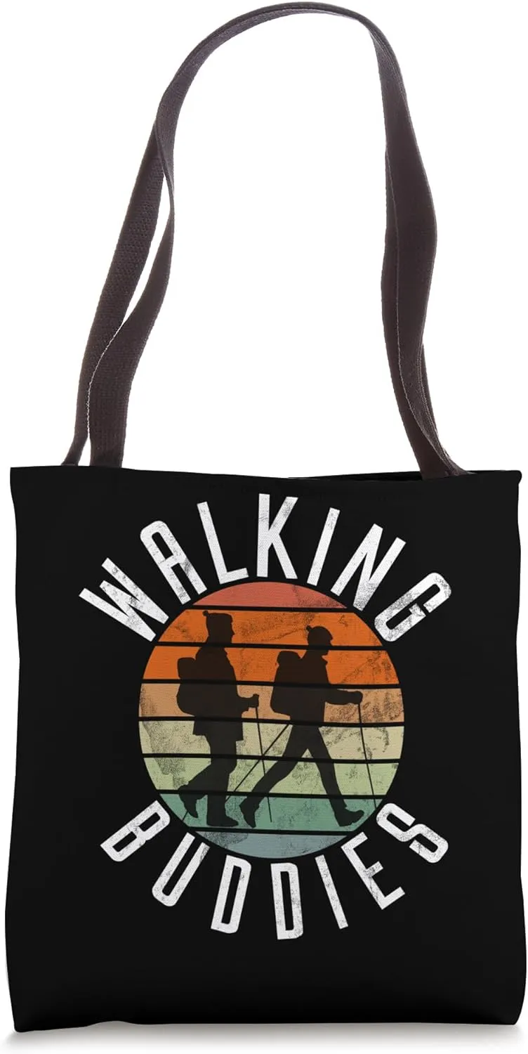 Walking Buddies Nordic Walking Friends Tote Bag