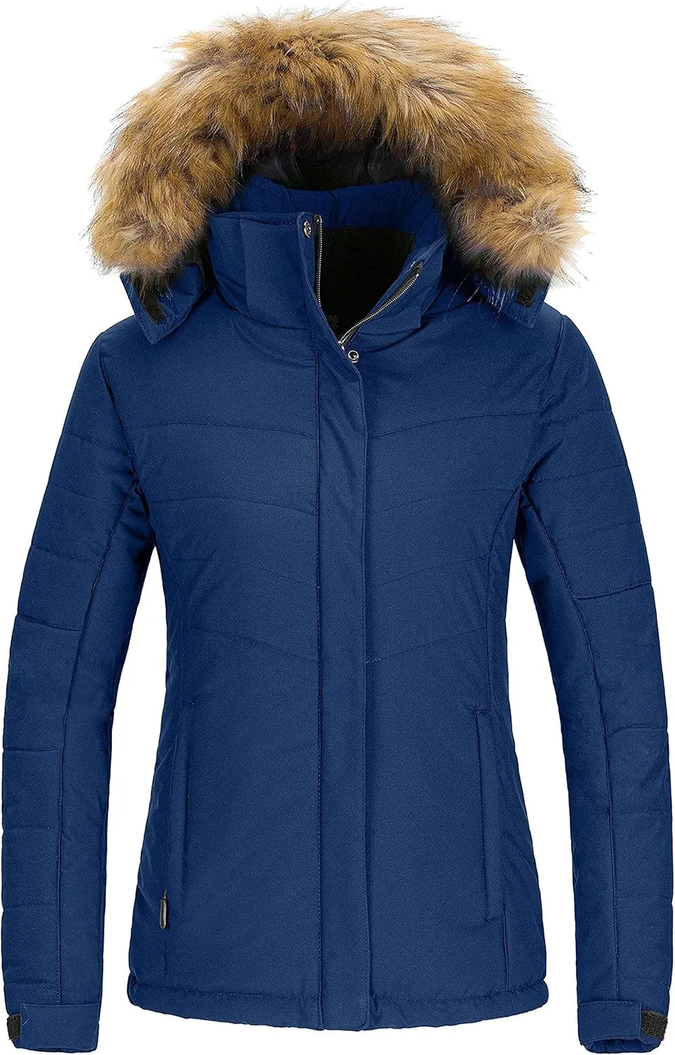 wantdo Women's Waterproof Ski Jacket Hooded Snow Coat Mountain Winter Parka Snowboarding Jackets