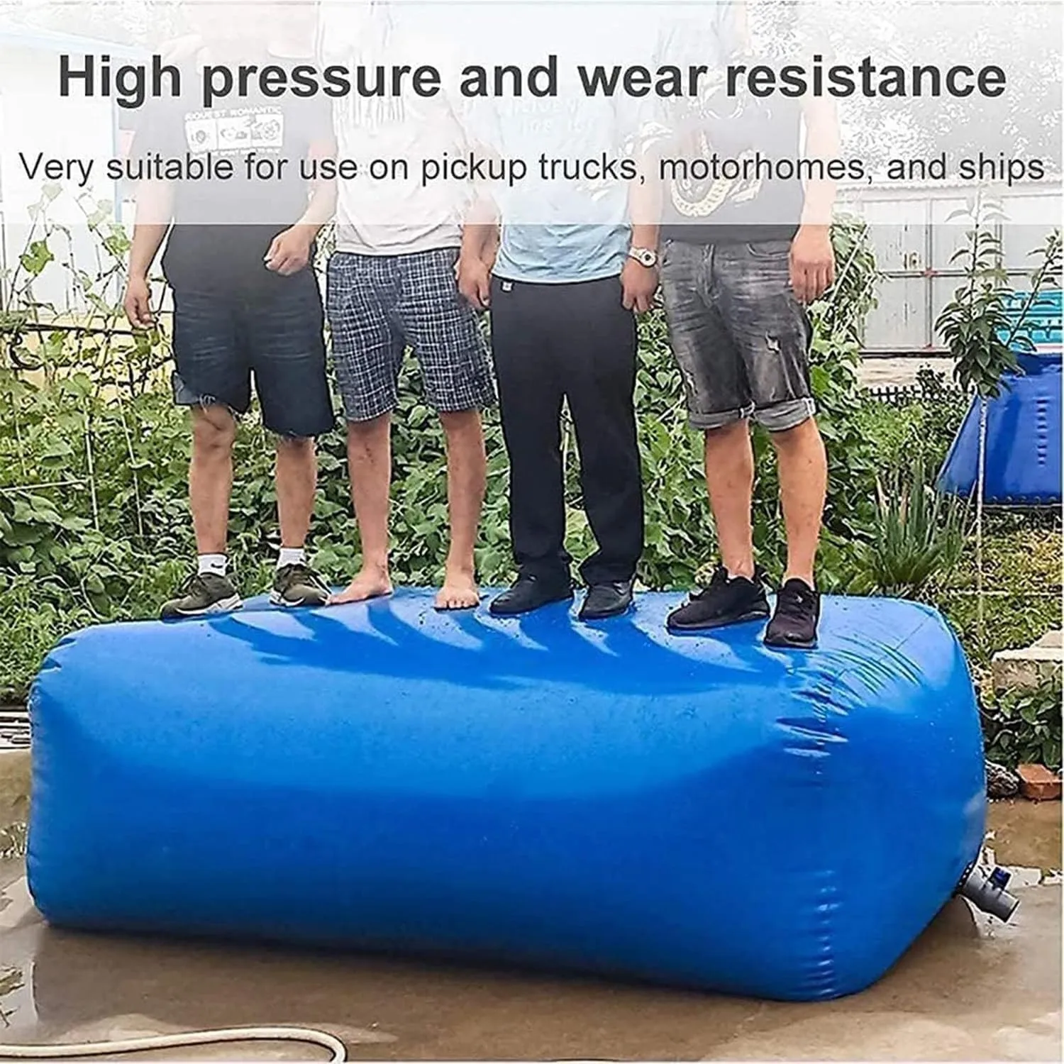 water bladder bag Collapsible Water Storage Bladder Tank,Large-Capacity Water Storage Container,Portable Soft Drought-Resistant Water Bag,for Camping RV,Fire Prevention,Emergency Water ( Size : 670L )