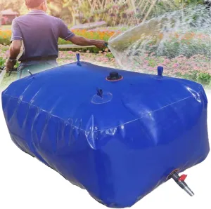 water bladder bag Collapsible Water Storage Bladder Tank,Large-Capacity Water Storage Container,Portable Soft Drought-Resistant Water Bag,for Camping RV,Fire Prevention,Emergency Water ( Size : 670L )
