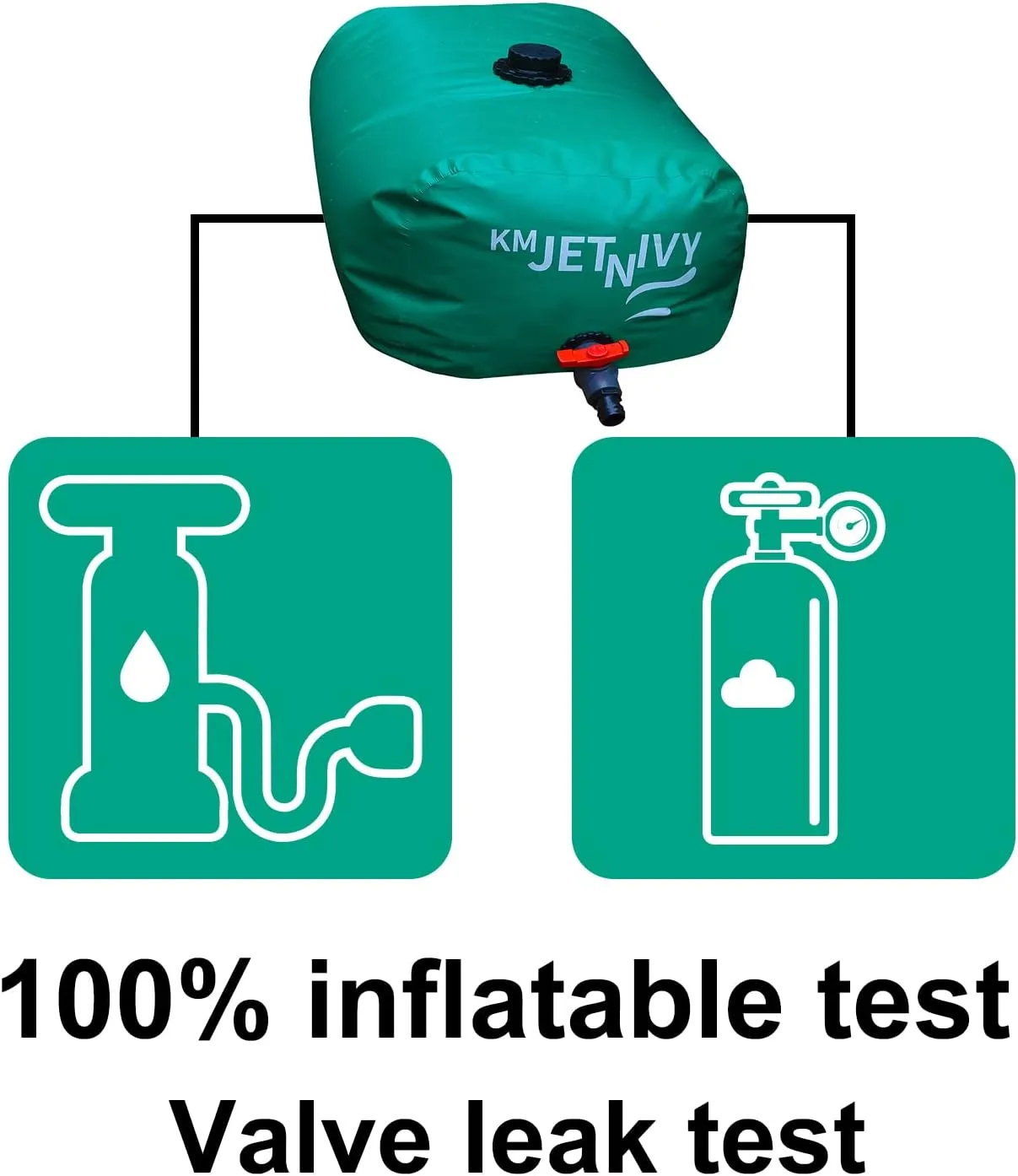 Water Storage Bladder, Collapsible Water Bladder Tanks, Large-Capacity Water Storage Container, Portable Emergency Water Storage Tank (Green, 110L)