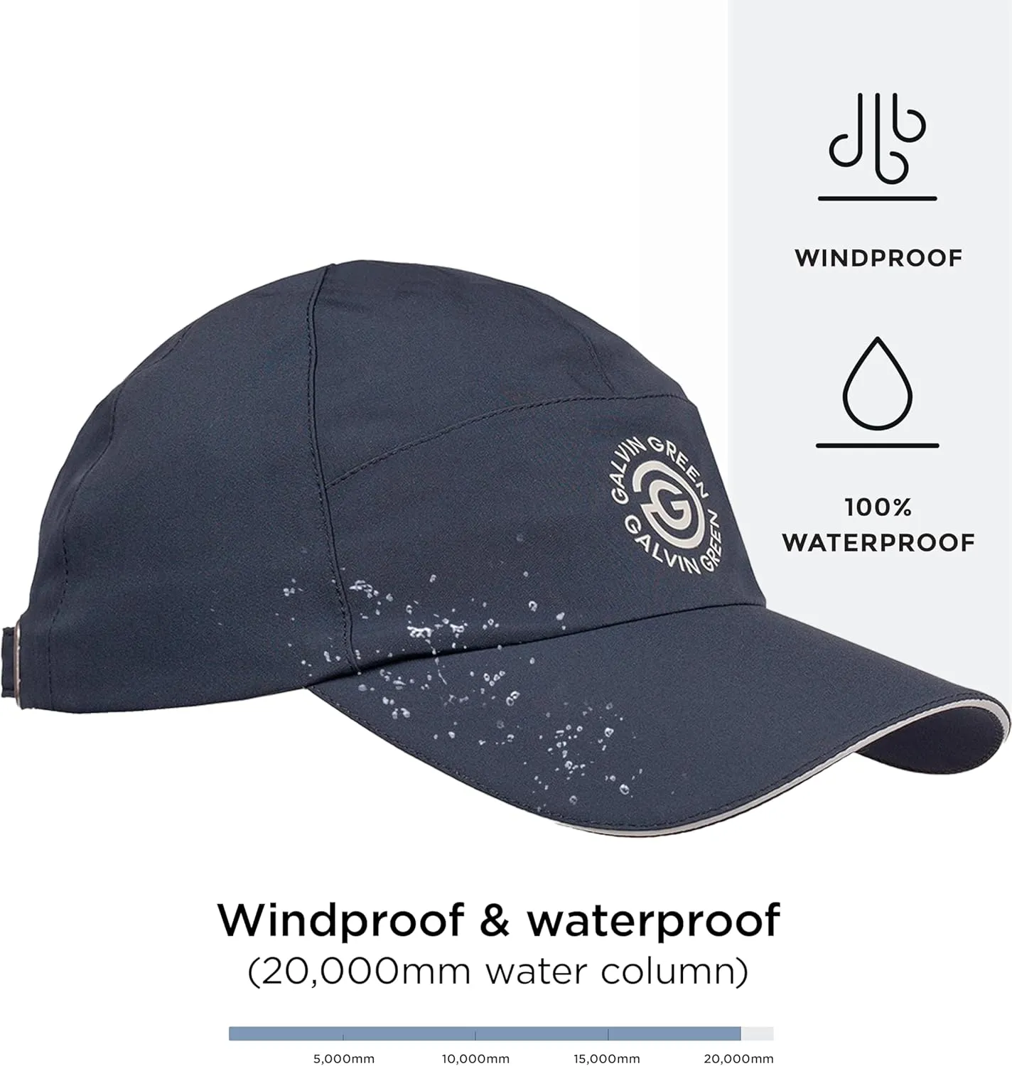 Waterproof Golf Hats – Lightweight, Windproof Pertex Rain Hat – Moisture-Wicking Baseball Cap for All-Weather Performance