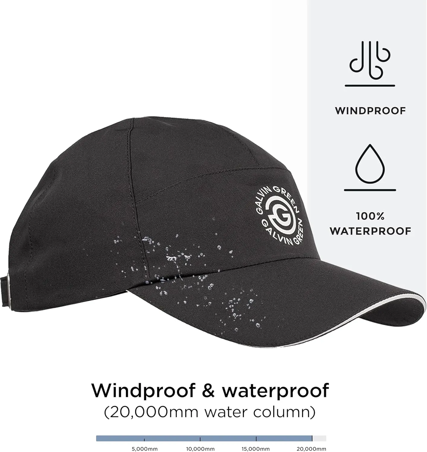 Waterproof Golf Hats – Lightweight, Windproof Pertex Rain Hat – Moisture-Wicking Baseball Cap for All-Weather Performance