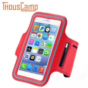 Waterproof running arm with mobile phone case shell iPhone 7 6 6S Plus SE 5 5C 5S 4 4S exercise fitness bag
