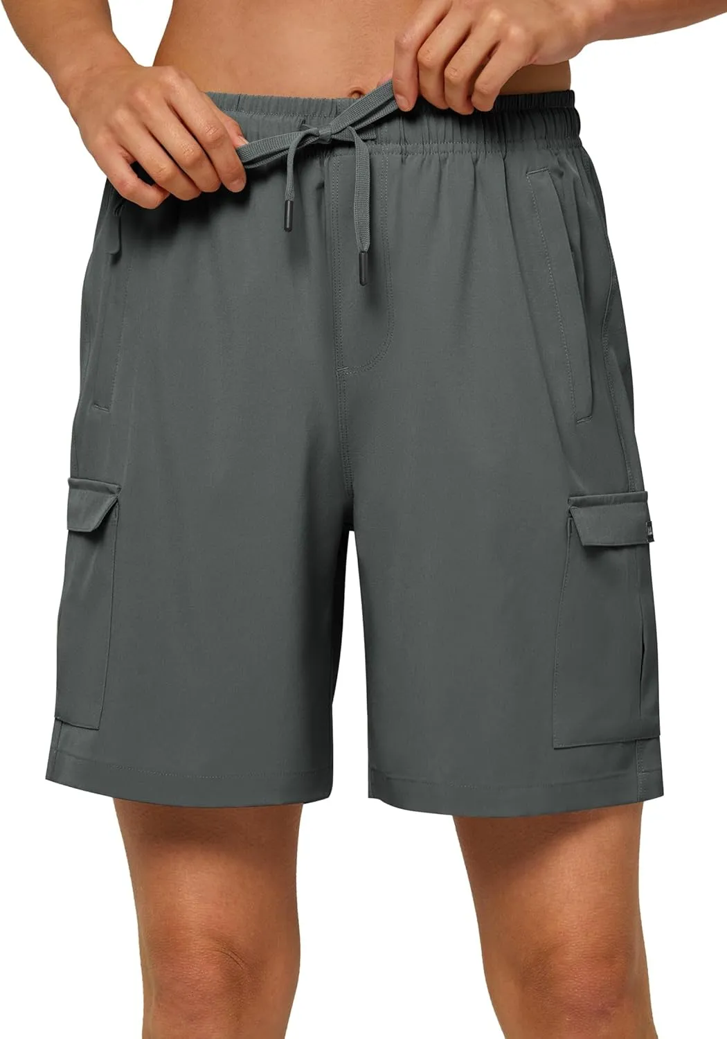 Willit Women's 7''/9" Hiking Cargo Athletic Shorts with Zipper Pockets Quick Dry for Camping, Golf, Travel Water Resistant