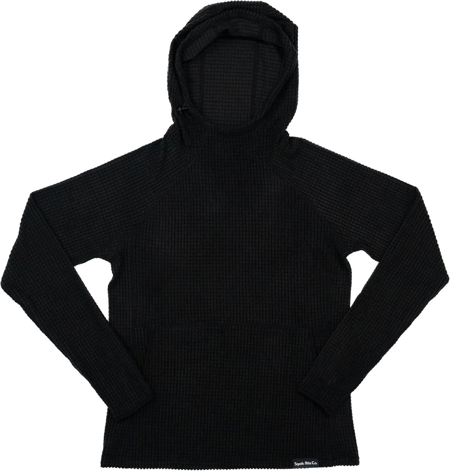 Women's Outdoor Fleece Mid-Layer Grid Hoodie For Hiking Skiing Backpacking