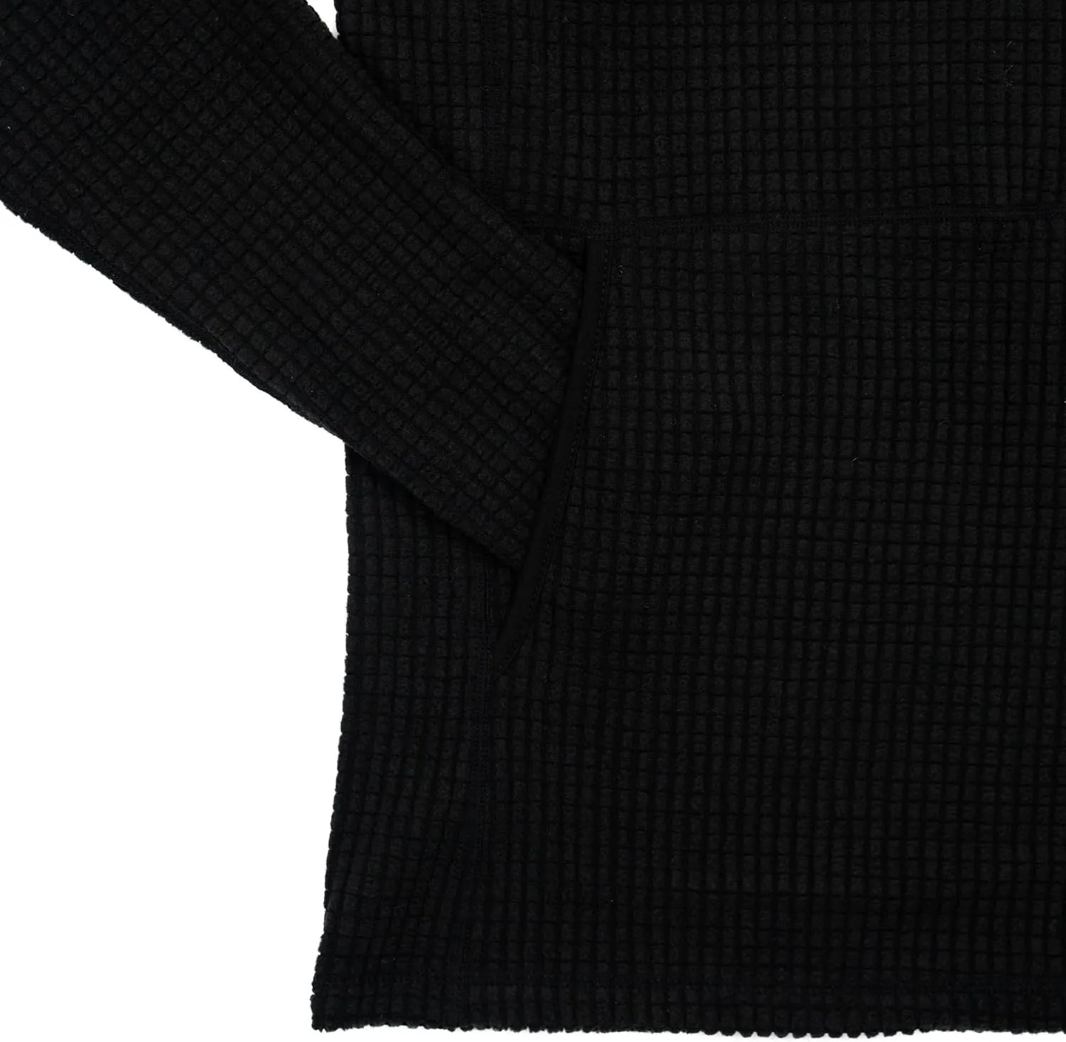 Women's Outdoor Fleece Mid-Layer Grid Hoodie For Hiking Skiing Backpacking