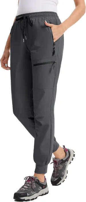 Womens Tall Hiking Pants 30/32/34 Inseam Lightweight Joggers Quick Dry 4 Pockets Travel Athletic Cargo UPF50 