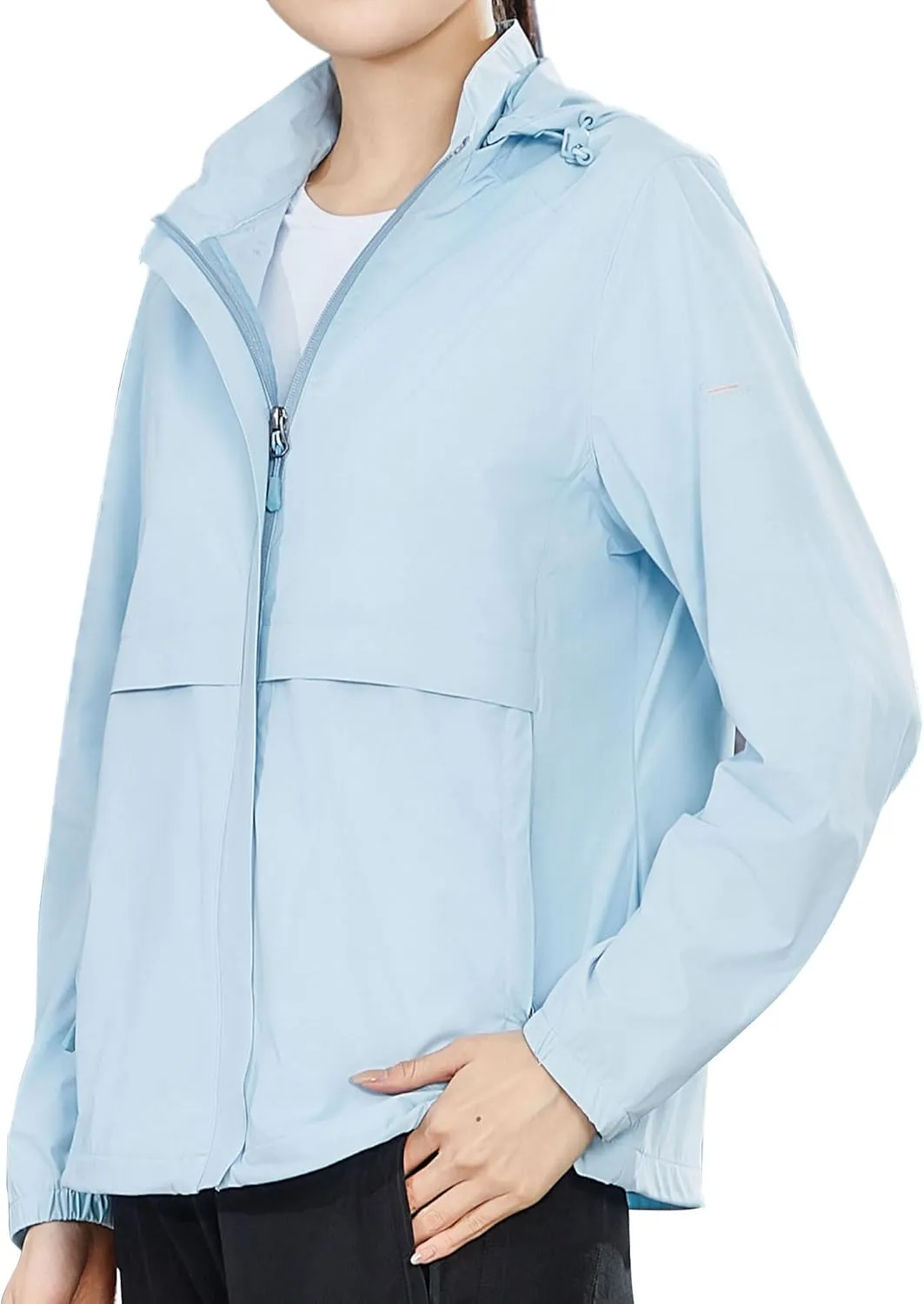 Women's UPF 50  Sun Protection Hooded Jacket Breathable Long Sleeve for Summer Outdoor Activities Sunwear Yoga