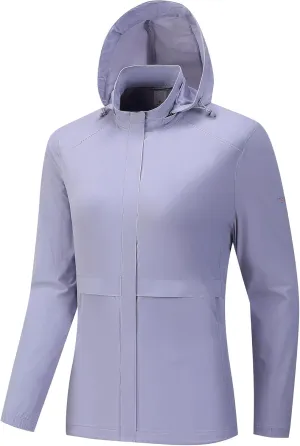 Women's UPF 50  Sun Protection Hooded Jacket Breathable Long Sleeve for Summer Outdoor Activities Sunwear Yoga
