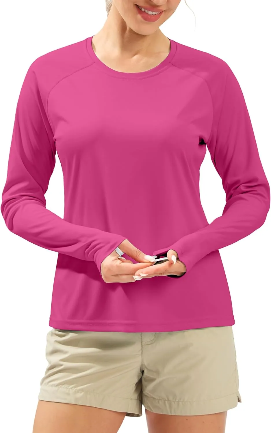 Women's UPF 50  Sun Shirts Long Sleeve UV Protection Rash Guard Lightweight Quick Dry Workout Hiking Tops for Women