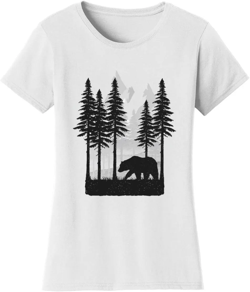 Womens Winter Bear Solar Color Changing Shirt Sun Tee