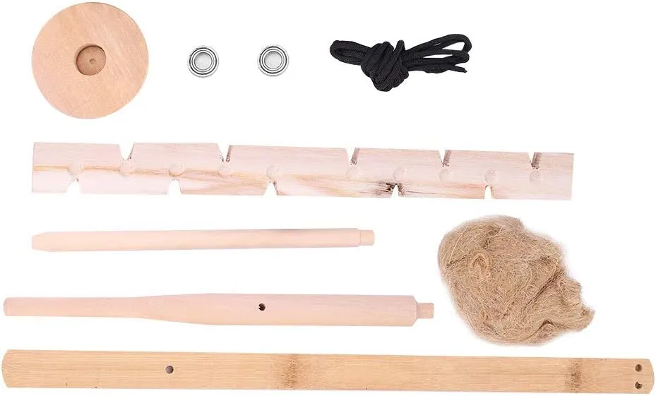 Wood Drilling Fire Starter Kit Friction Fire Starter Set Lightweight Portable Wood Drilling Fire Making Tool for Outdoor Survival,Camping,Hiking