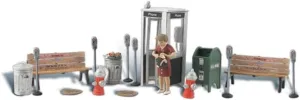 Woodland Scenics Street Accessories (Benches, Fire Hydrants, Parking Meters etc.)