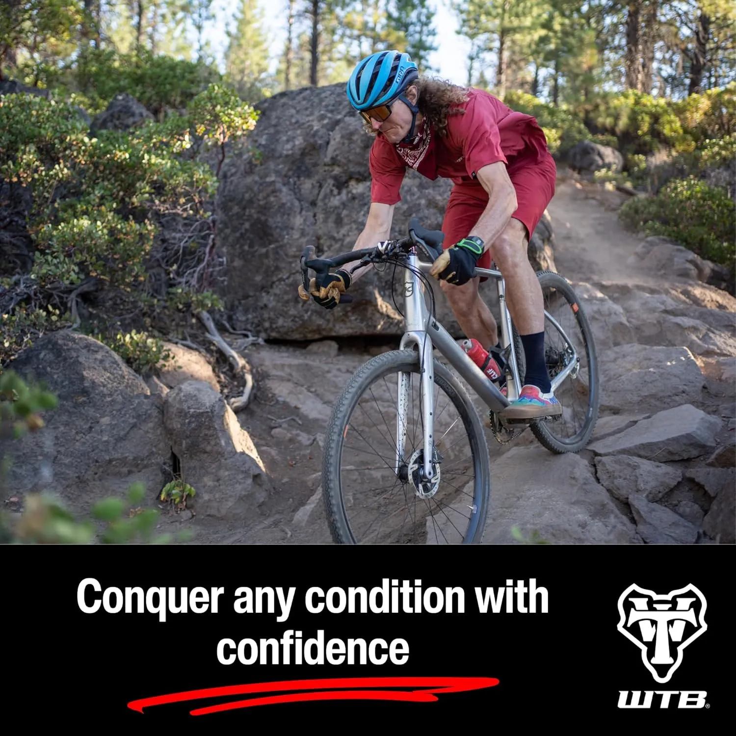 WTB Raddler Gravel Bike Tire, Tubeless Ready Folding Bead, Lightweight Fast Rolling, Available in 700 x 40 and 700 x 44 Sizes, with Black or Tan Sidewall, SG2 Puncture Protection Available