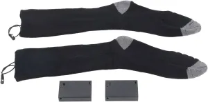 Yunseity Electric Heated Socks, Portable Boxes One Size Cotton Fabric Battery Operated Socks for Travel Camping Fishing
