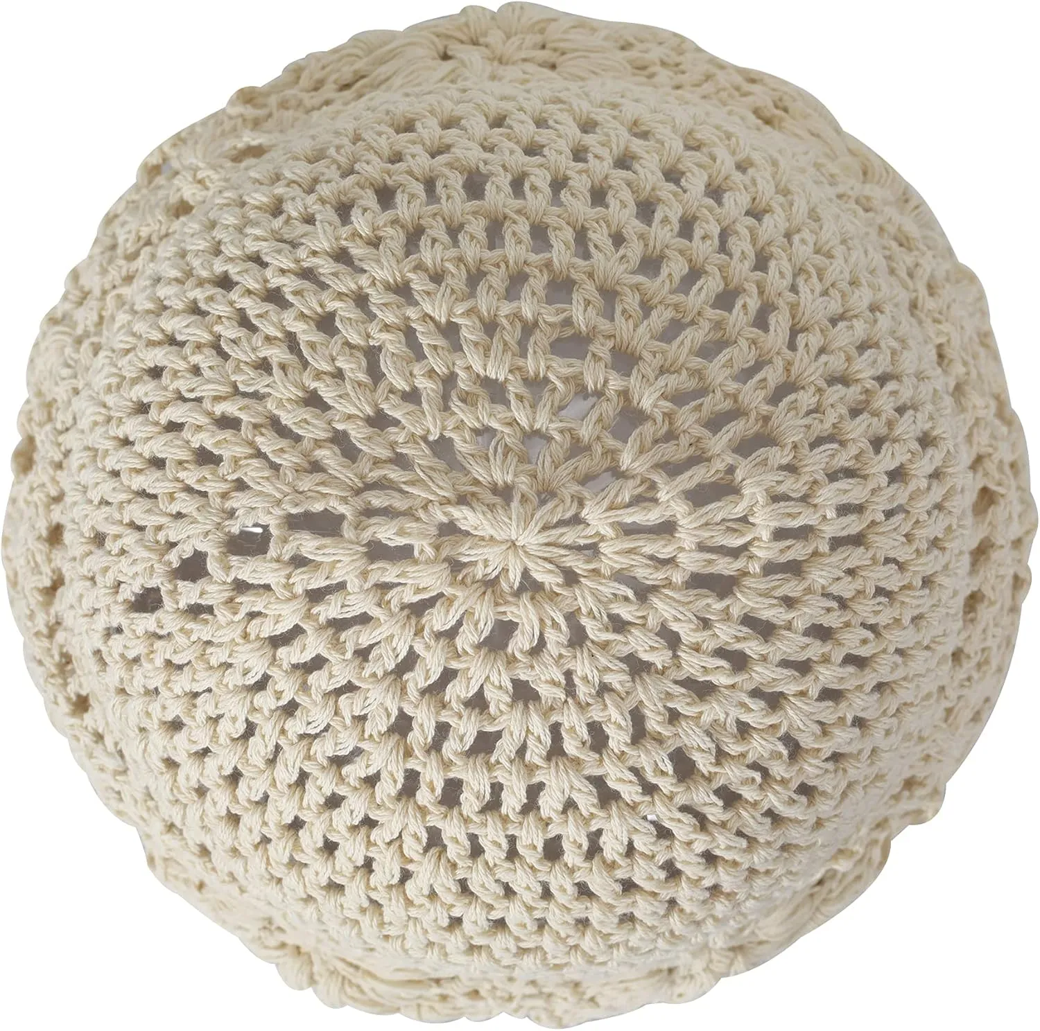 ZLYC Women Cotton Crochet Slouchy Beanie Hat Handmade Knit Summer Skull Cap